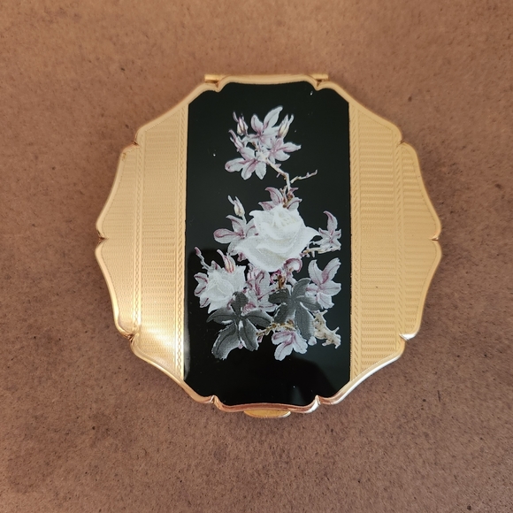 Vintage Stratton Makeup Loose Powder Convertible Compact EUC - Picture 2 of 10